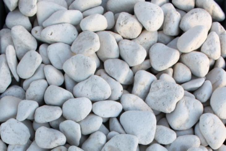 Белая галька галтовка (20-40 мм.)  купить в Россоши от производителя, без посредников